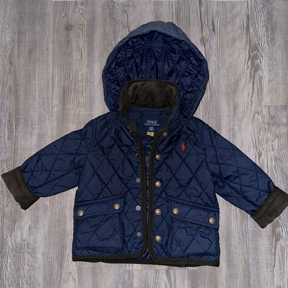 Ralph Lauren Pleated Baby Boy Coat